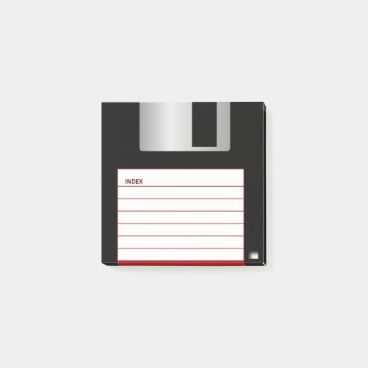 Klassieke 3,5-inch rode diskette notities post-it® notes (Voorkant)