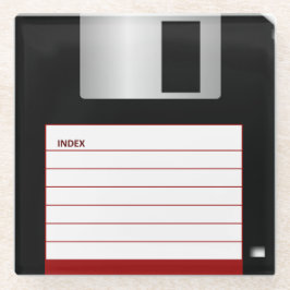 Klassieke 3,5-inch rode diskette Onderzetters
