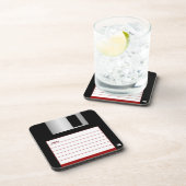 Klassieke 3,5-inch rode diskettestation Onderzette Bier Onderzetter (Rechterzijde)