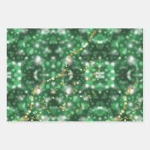 Klassieke 3 kleurenvakantie Snowflakes kerstval Inpakpapier Vel (Voorkant 3)