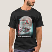 Klassieke 3D motorfiets T-shirt (Voorkant)