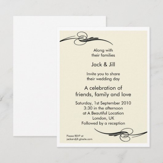 Klassieke 4,25x5,25 kaart (Voorkant / Achterkant)