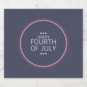 Klassieke 4 juli Onafhankelijkheidsdag Bierlabel Bier Etiket (Enkel label)