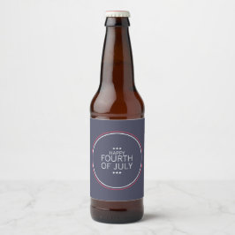 Klassieke 4 juli Onafhankelijkheidsdag Bierlabel Bier Etiket