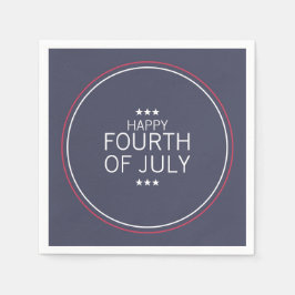Klassieke 4e juli Onafhankelijkheidsdag Papier Nap Servet
