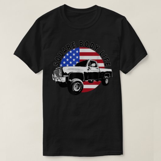 Klassieke 4X4 Square body Truck T-shirt (Design voorkant)