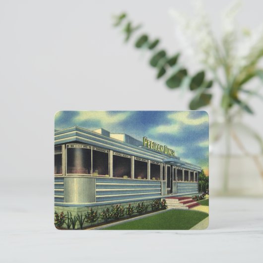  Klassieke 50s restaurantrestaurant Pelican Diner (Staand voorkant)