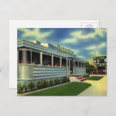  Klassieke 50s restaurantrestaurant Pelican Diner Briefkaart (Voorkant / Achterkant)