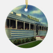  Klassieke 50s restaurantrestaurant Pelican Diner Keramisch Ornament (Voorkant)