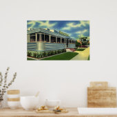  Klassieke 50s restaurantrestaurant Pelican Diner Poster (Keuken)