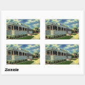 Klassieke 50s restaurantrestaurant Pelican Diner Rechthoekige Sticker (Vel)