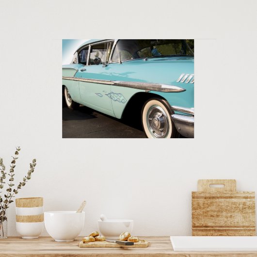 Klassieke 58 Chevy Poster (Keuken)