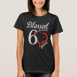 Klassieke 60e verjaardag Gezegend door God Gelukki T-shirt