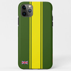 Klassieke 60's British Racing Green Motor Racing Case-Mate iPhone Case