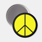 Klassieke 60s Groovy Peace Symbol Magneet (Voorkant / Achterkant)