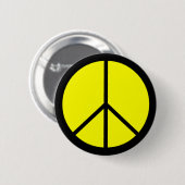 Klassieke 60s Groovy Peace Symbol Ronde Button 5,7 Cm (Voorkant /achterkant)