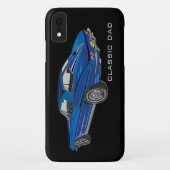 Klassieke 63 Blue Corvette Smartphone Case Mate (Achterkant)