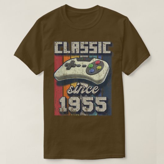 Klassieke 67th Birthday Retro Video Game Contro ui T-shirt (Design voorkant)