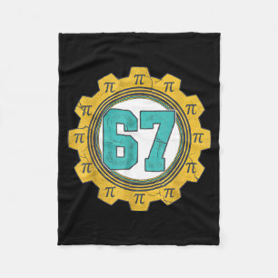 Klassieke 6 7 nummer 67 dag voor wiskunde natuurku fleece deken