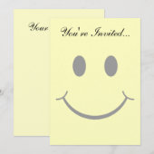 Klassieke 70's Gele Happy Face Kaart (Voorkant / Achterkant)