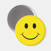 Klassieke 70's Gele Happy Face Magneet (Voorkant / Achterkant)