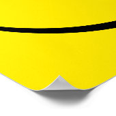Klassieke 70's Gele Happy Face Poster (Hoek)