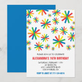 Klassieke 76e verjaardag met confetti kaart (Voorkant / Achterkant)