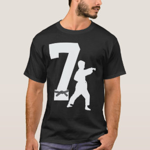 Klassieke 7e verjaardag Karate Taekwondo 7 jaar ou T-shirt