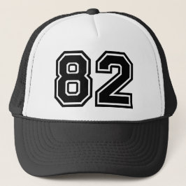 Klassieke 82e verjaardagsfeestje vrachtwagenchauff trucker pet