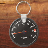 Klassieke 911 rev-teller (oude luchtgekoelde auto) sleutelhanger (Voorkant)