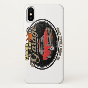 Klassieke aangepaste GTO-garage voor auto's iPhone X Hoesje