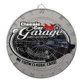 Klassieke aangepaste GTO-garage voor auto's Dartbord (Voorkant)