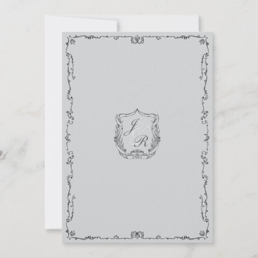 Klassieke aangepaste hand getrokken locatie Manor  Kaart (Achterkant)