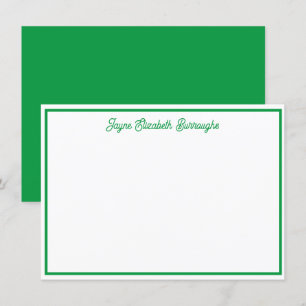 Klassieke, aangepaste Kaart voor heldere groene no