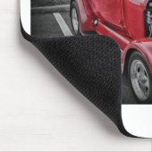 Klassieke,  aangepaste Klassieke Red Hot Rod HDR. Muismat (Hoek)