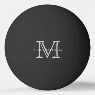 Klassieke aangepaste monogram en naam pingpongbal