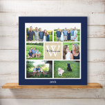 Klassieke aangepaste monogram fotocollage canvas afdruk<br><div class="desc">Laat je familie schitteren met deze klassieke aangepaste familiefoto collage. Upload gewoon 6 van je favoriete foto's en voeg vervolgens je monogram initiaal, familienaam en jaar toe aan het centrale plein met een linnen look tan achtergrond. Wijzig de algemene achtergrondkleur in ELKE kleur - klik gewoon op "aanpassen" en vervolgens...</div>