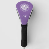 Klassieke Aangepaste Monogram Golf Headcover Paars (Voorkant)