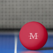 Klassieke aangepaste monogram & naam pingpongbal (Net)