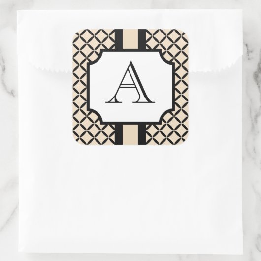 Klassieke Aangepaste Monogrammed Stickers (Tas)