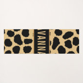 Klassieke aangepaste naam Cheetah Animal Print Pat Yogamat (Achterkant (horizontaal))
