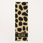 Klassieke aangepaste naam Cheetah Animal Print Pat Yogamat (Voorkant)