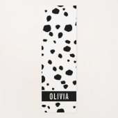 Klassieke aangepaste naam Dalmatian Animal Print P Yogamat (Voorkant)