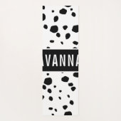 Klassieke aangepaste naam Dalmatian Animal Print P Yogamat (Achterkant)