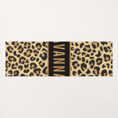 Klassieke aangepaste naam leopard Animal Print Pat Yogamat (Achterkant (horizontaal))