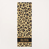 Klassieke aangepaste naam leopard Animal Print Pat Yogamat (Voorkant)