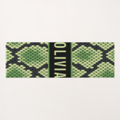 Klassieke aangepaste naam slangendierpringspatroon yogamat (Achterkant (horizontaal))