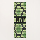 Klassieke aangepaste naam slangendierpringspatroon yogamat (Achterkant)
