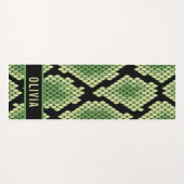 Klassieke aangepaste naam slangendierpringspatroon yogamat (Voorkant (horizontaal))