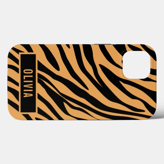 Klassieke aangepaste naam tijger - Dierenprinterpa Case-Mate iPhone Case (Achterkant (horizontaal))